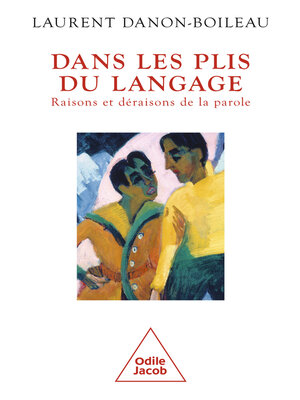 cover image of Dans les plis du langage